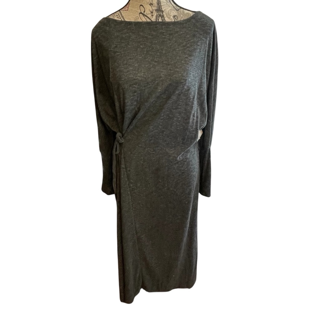 Caslon Charcoal Long Sleeve Dress - Picture 2 of 6